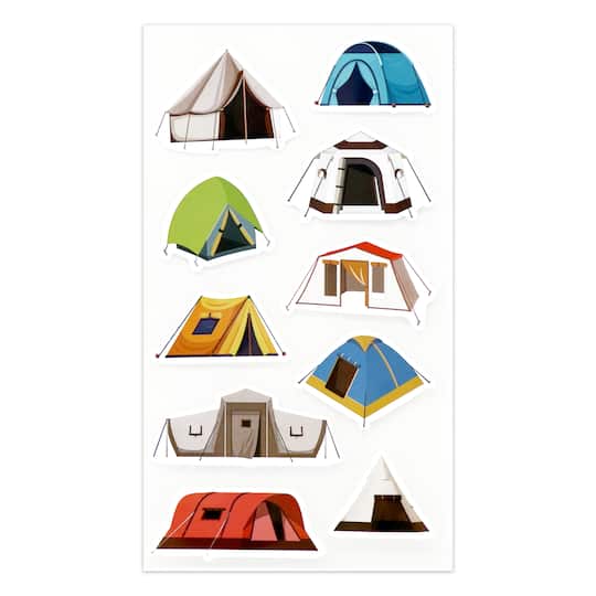 Travel Tent Dimensional Stickers by Recollections™